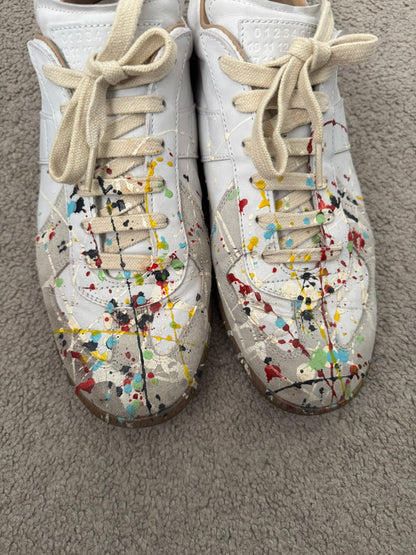 SS20 Maison Margiela Paint Splatter GAT Low Top Sneakers