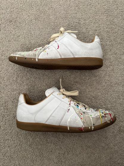 SS20 Maison Margiela Paint Splatter GAT Low Top Sneakers