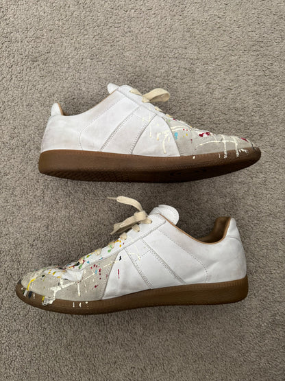 SS20 Maison Margiela Paint Splatter GAT Low Top Sneakers