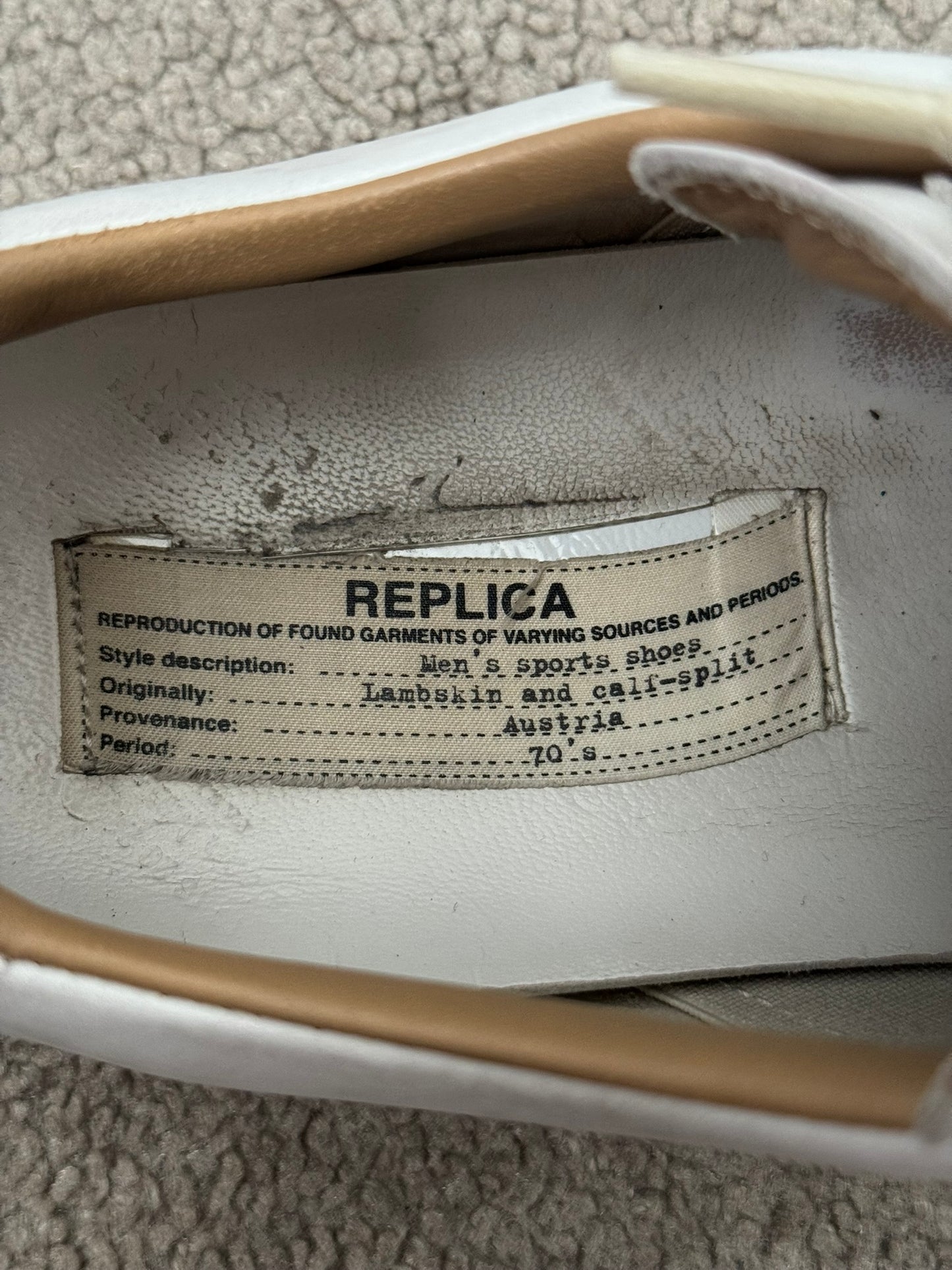 SS20 Maison Margiela Paint Splatter GAT Low Top Sneakers