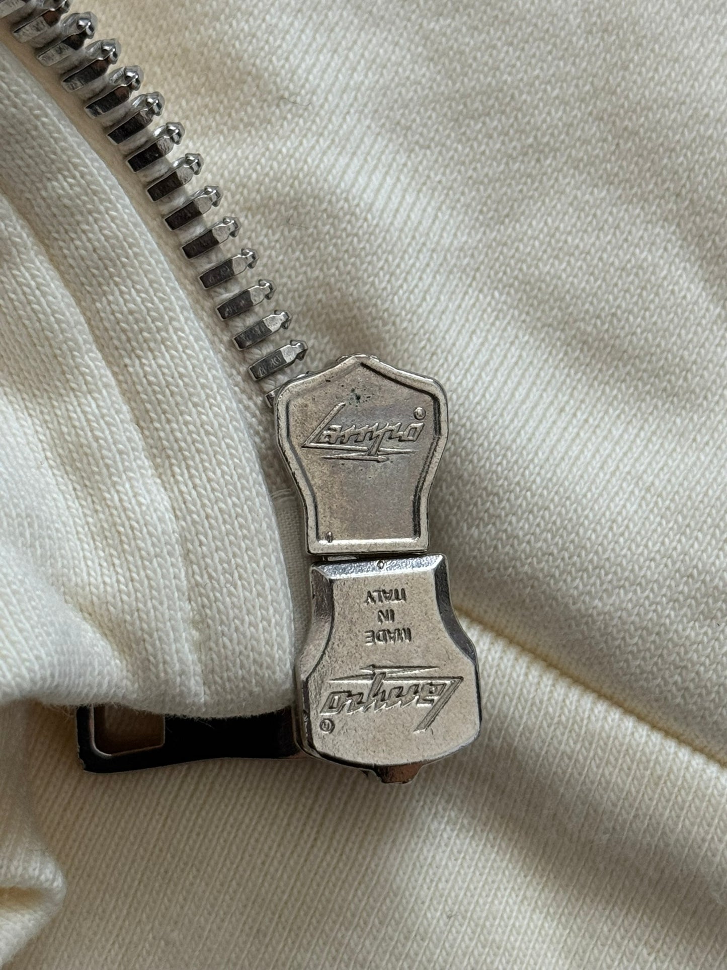 FW11 Balmain by Christophe Decarnin Cream Side Zipper Hoodie