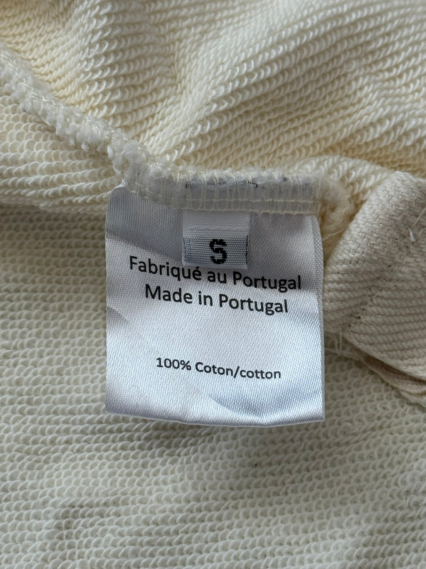 FW11 Balmain by Christophe Decarnin Cream Side Zipper Hoodie