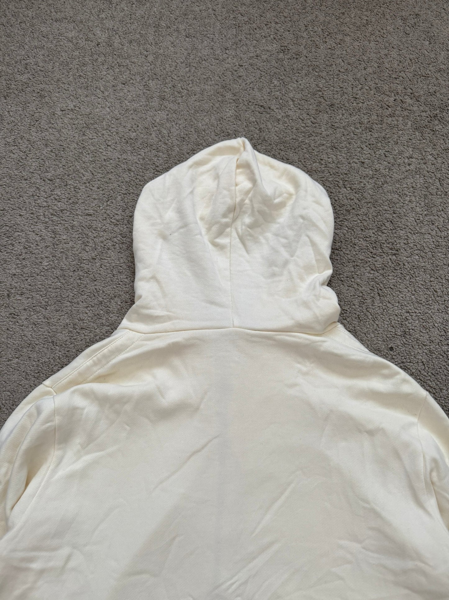 FW11 Balmain by Christophe Decarnin Cream Side Zipper Hoodie