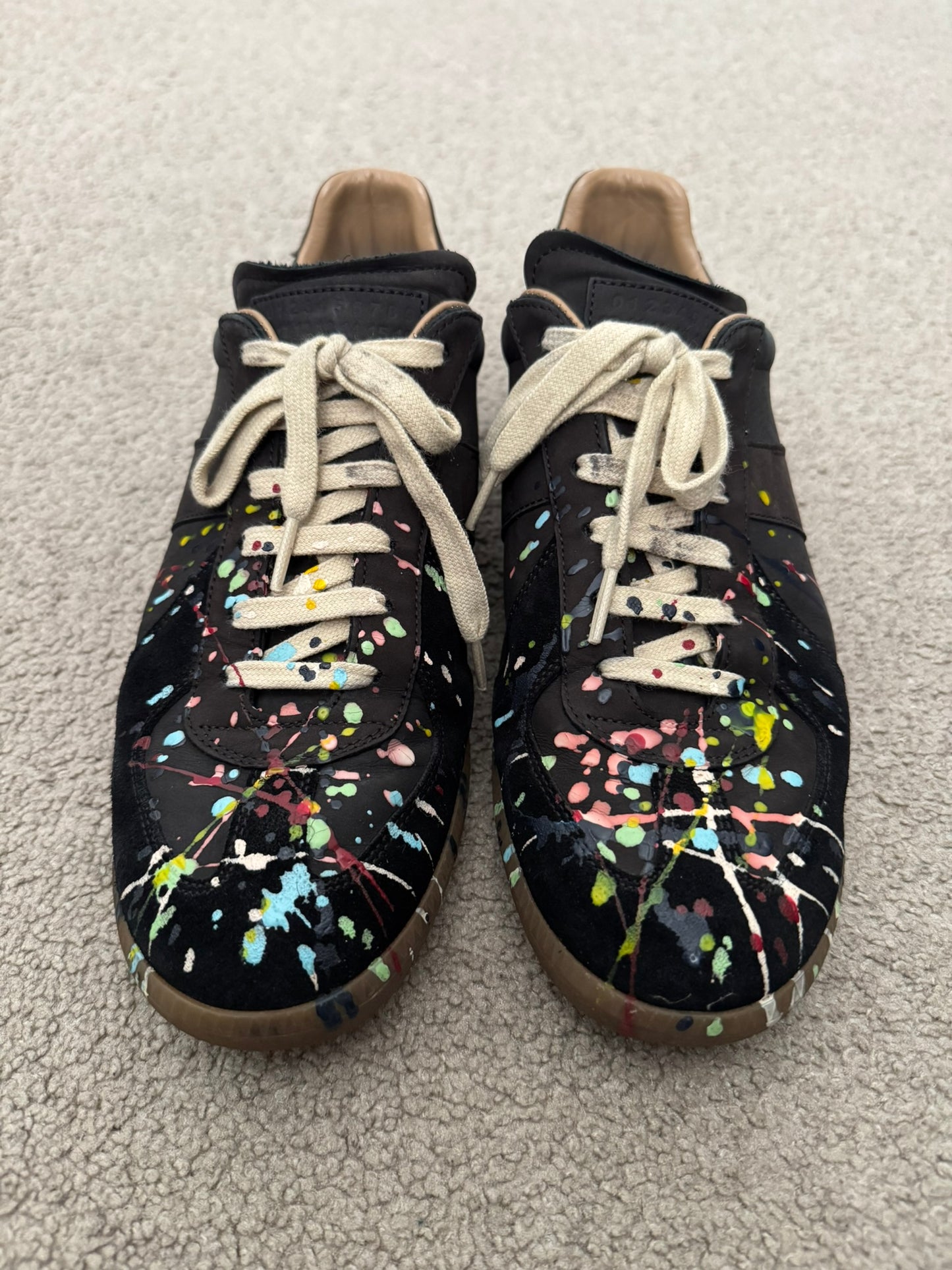 SS20 Maison Margiela Paint Splatter GAT Low Top Sneakers