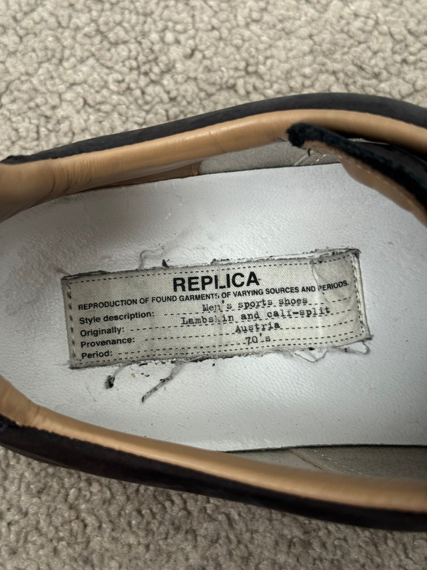 SS20 Maison Margiela Paint Splatter GAT Low Top Sneakers