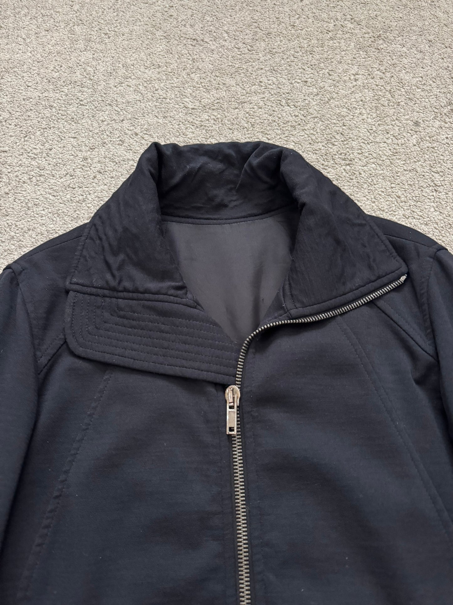 FW09 Rick Owens Mainline "Crust" Intarsia High Neck Jacket