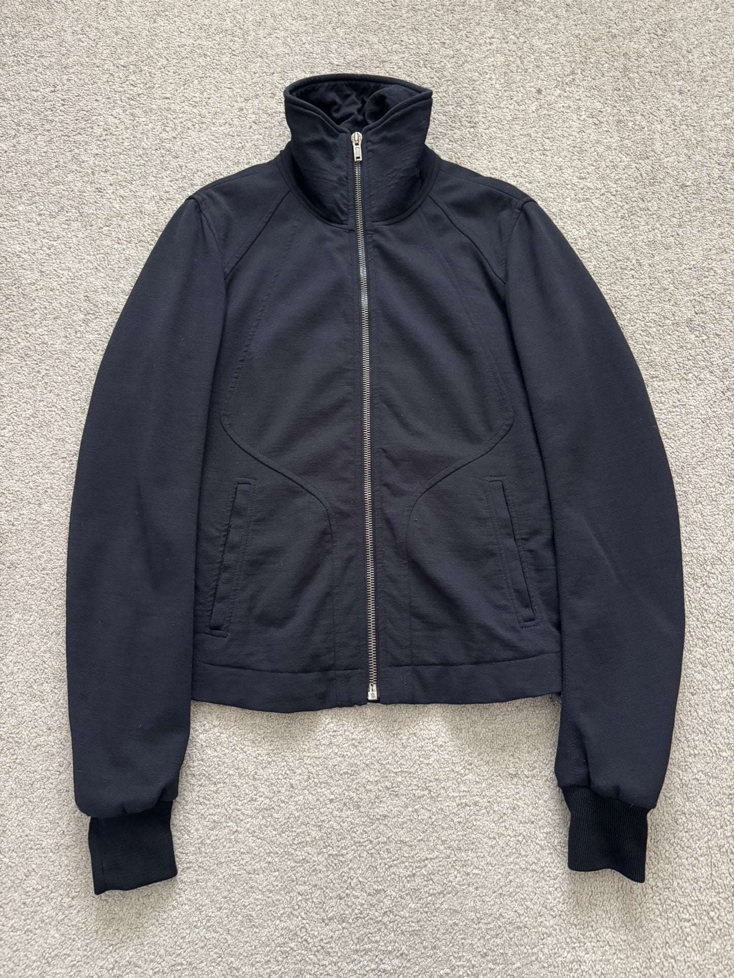 FW09 Rick Owens Mainline "Crust" Intarsia High Neck Jacket