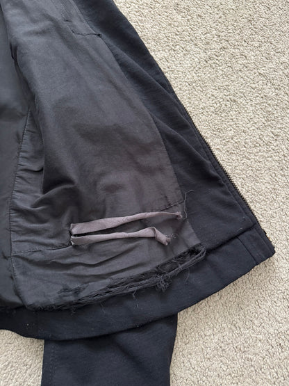 FW09 Rick Owens Mainline "Crust" Intarsia High Neck Jacket