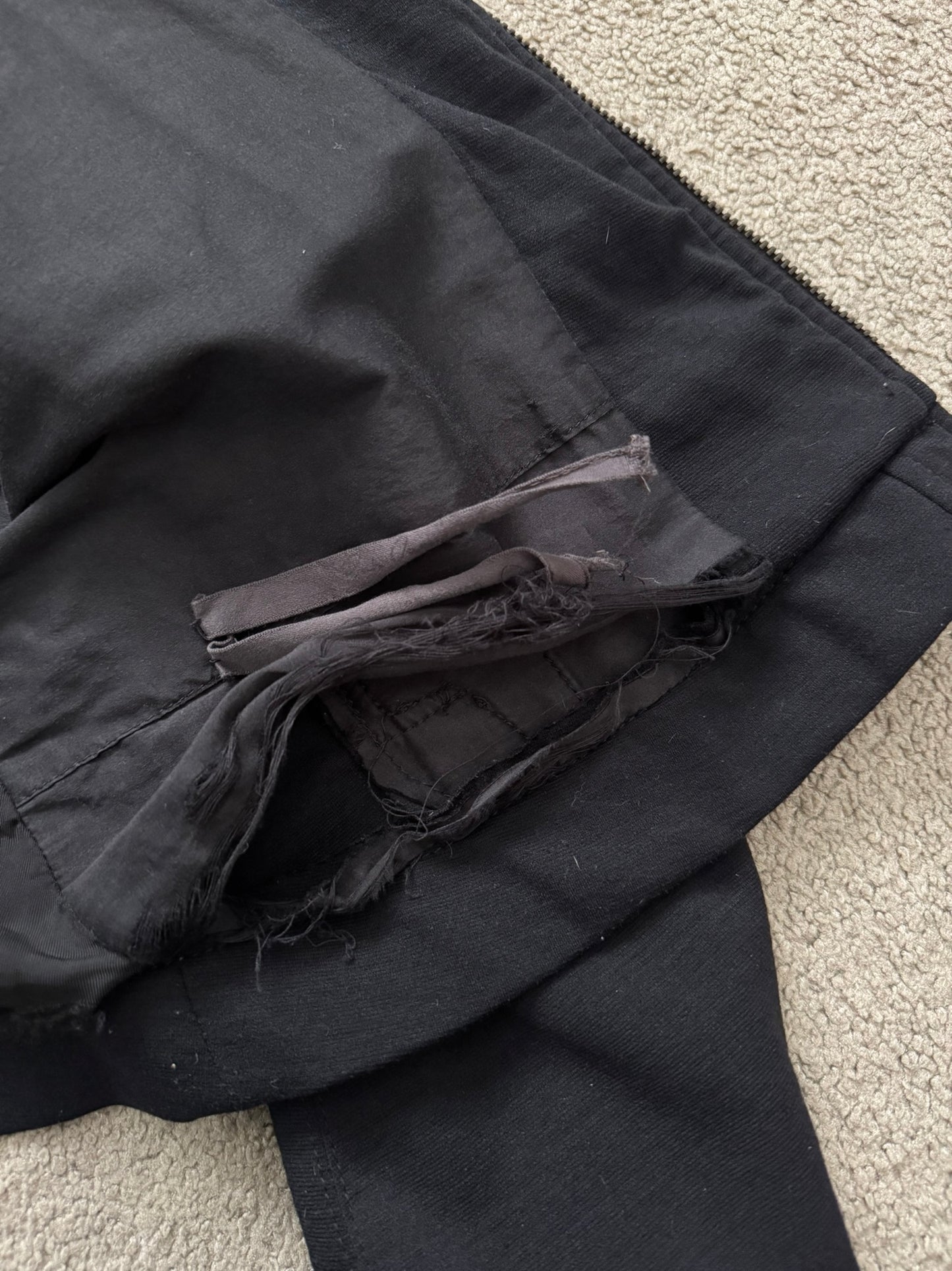 FW09 Rick Owens Mainline "Crust" Intarsia High Neck Jacket