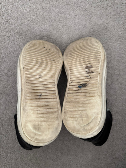 SS24 Rick Owens Mainline Leather Ramones High Top Sneakers