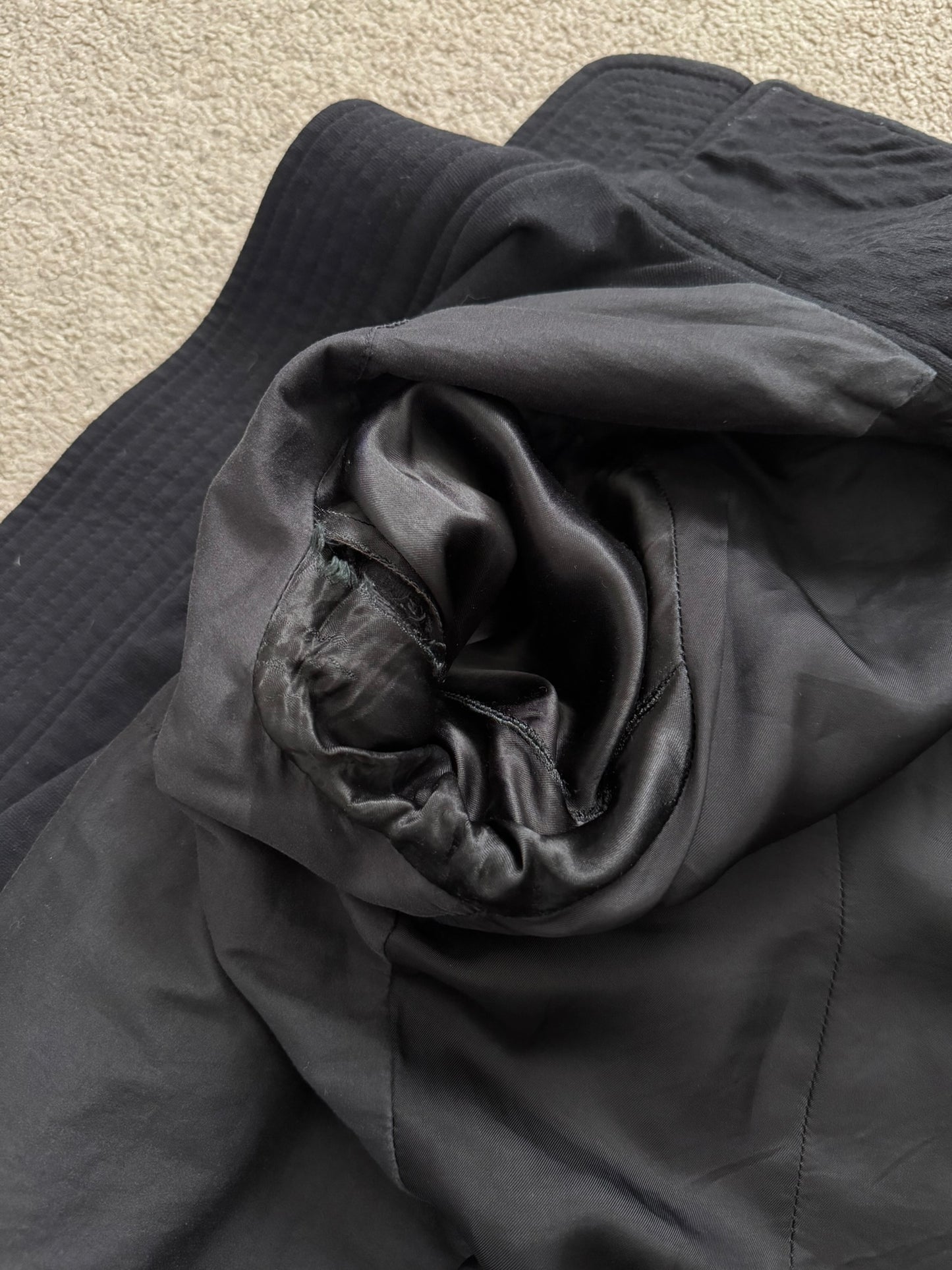 FW09 Rick Owens Mainline "Crust" Intarsia High Neck Jacket