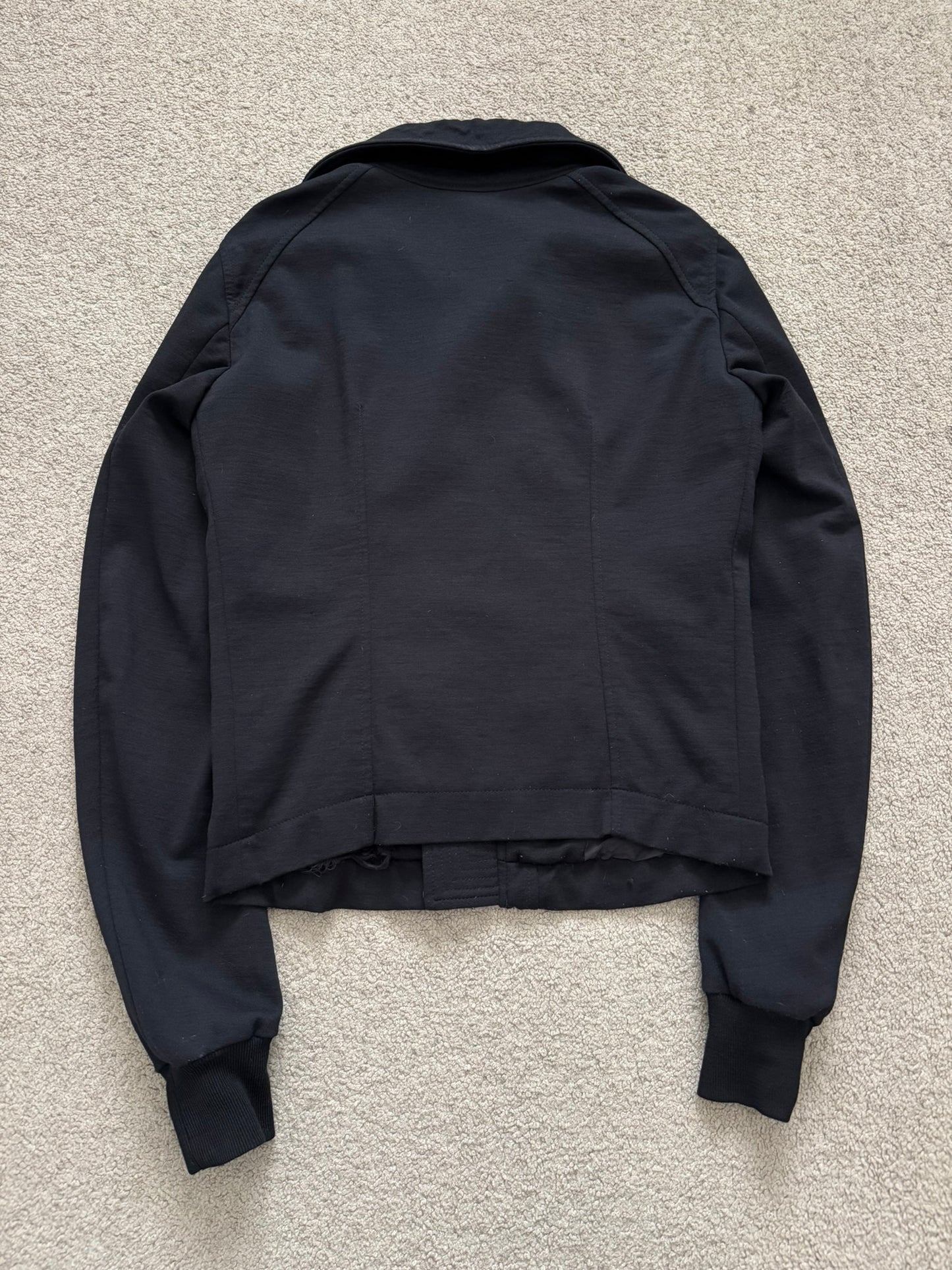 FW09 Rick Owens Mainline "Crust" Intarsia High Neck Jacket