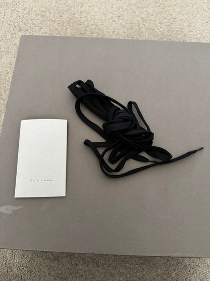 FW18 Rick Owens Mainline Black & White Geobasket Sneakers