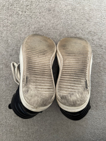 FW18 Rick Owens Mainline Black & White Geobasket Sneakers