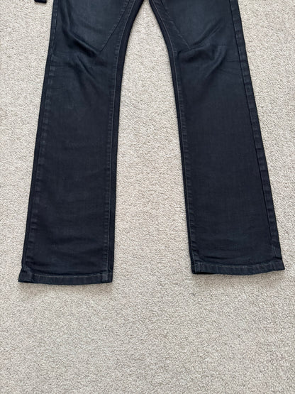 SS11 Rick Owens DRKSHDW "Anthem" Coated Detroit Cut Denim Jeans