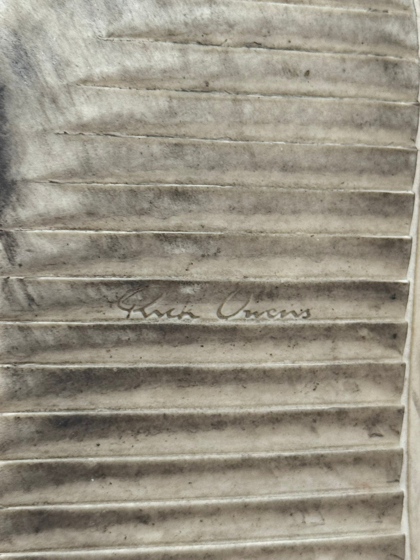 FW18 Rick Owens Mainline Black & White Geobasket Sneakers