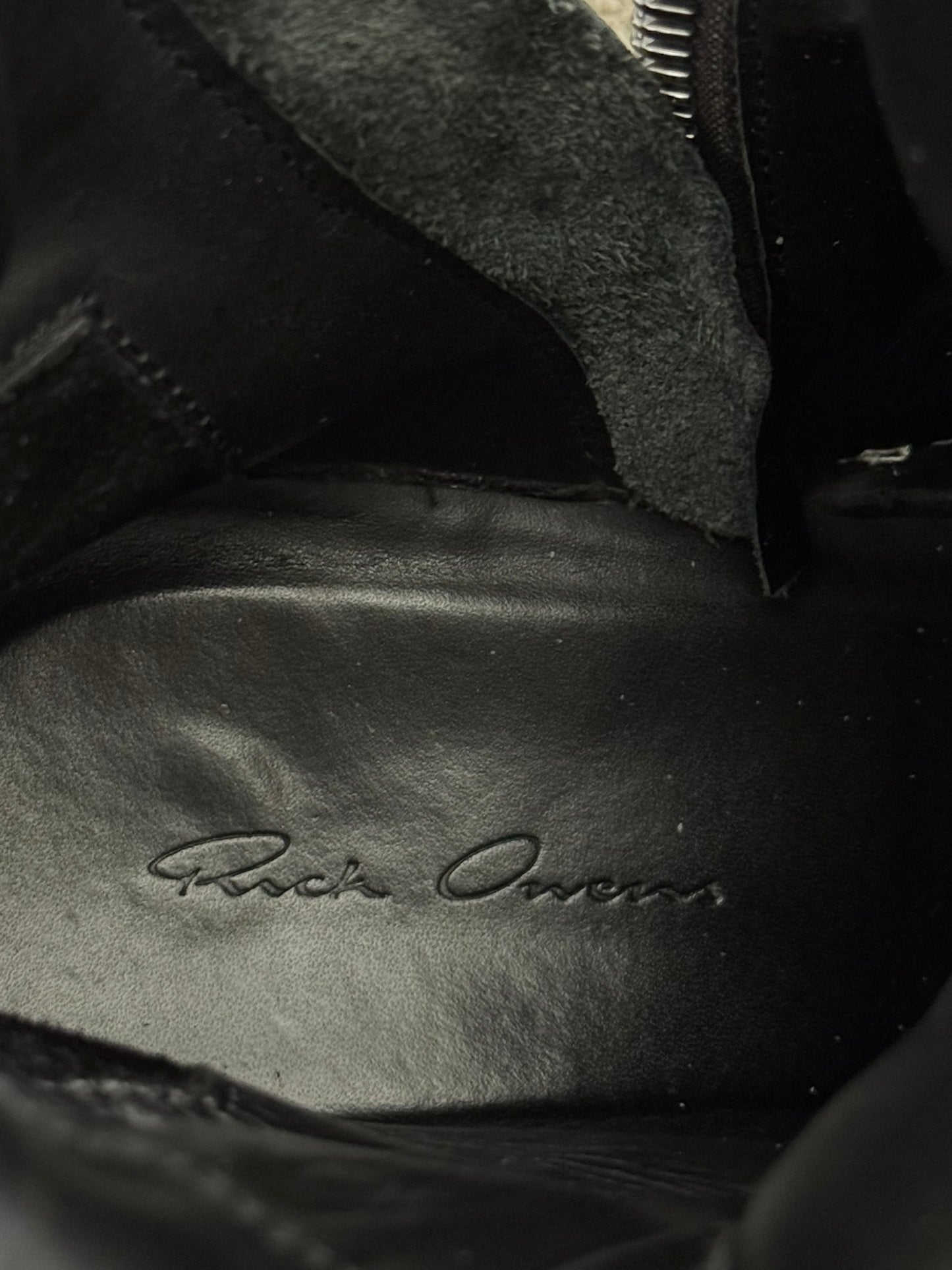 FW18 Rick Owens Mainline Black & White Geobasket Sneakers