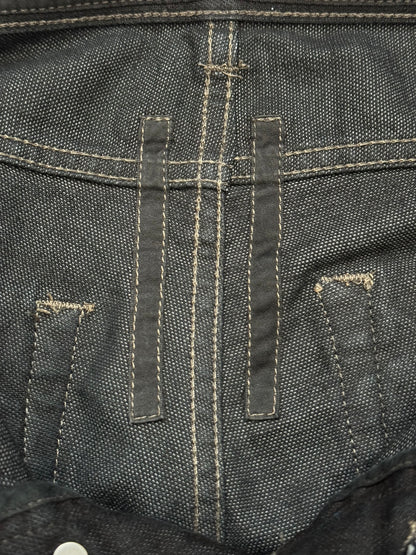 SS11 Rick Owens DRKSHDW "Anthem" Coated Detroit Cut Denim Jeans