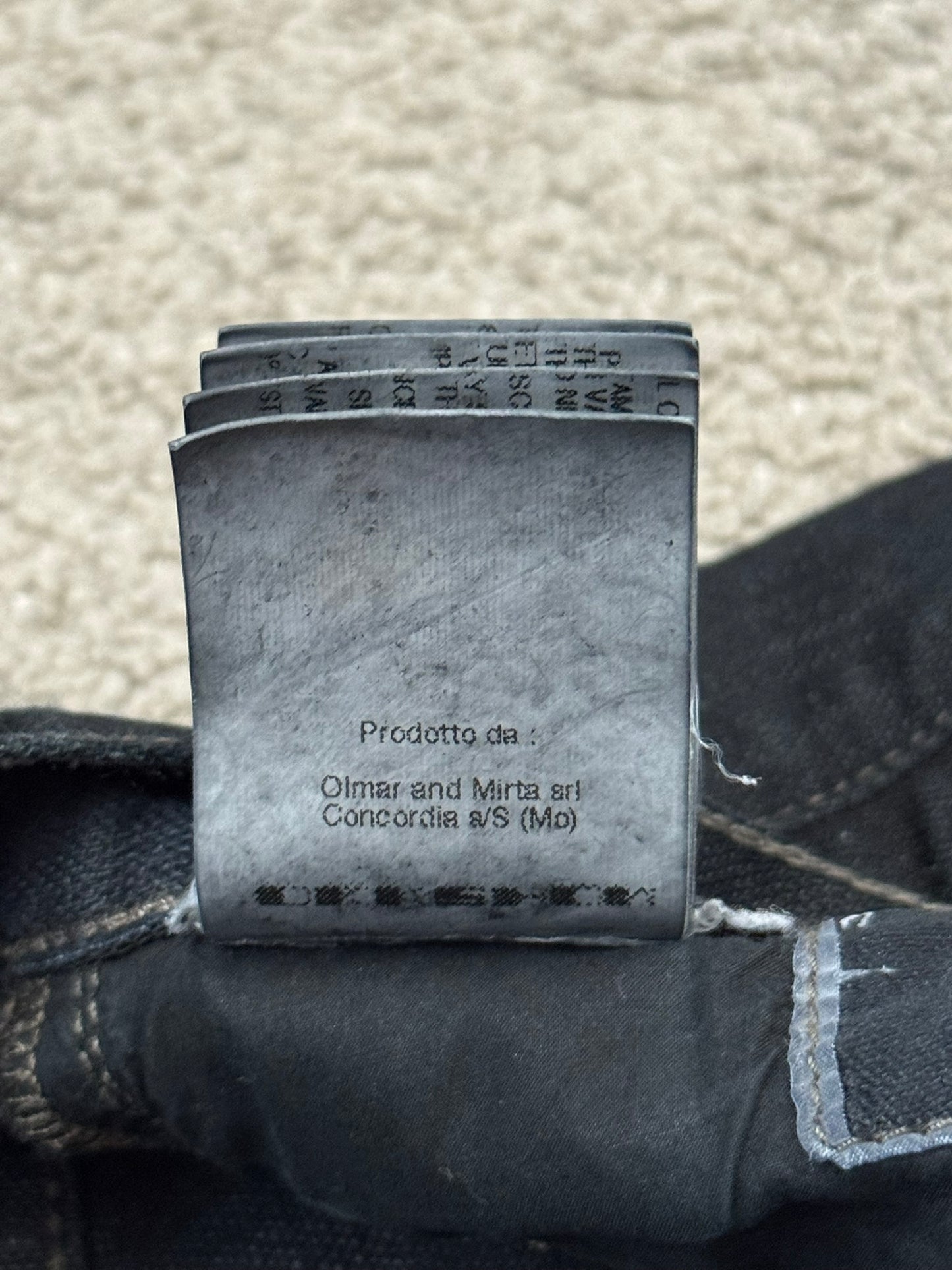 SS11 Rick Owens DRKSHDW "Anthem" Coated Detroit Cut Denim Jeans
