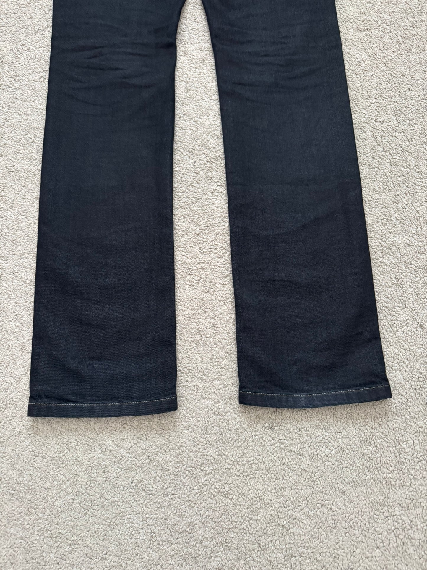 SS11 Rick Owens DRKSHDW "Anthem" Coated Detroit Cut Denim Jeans