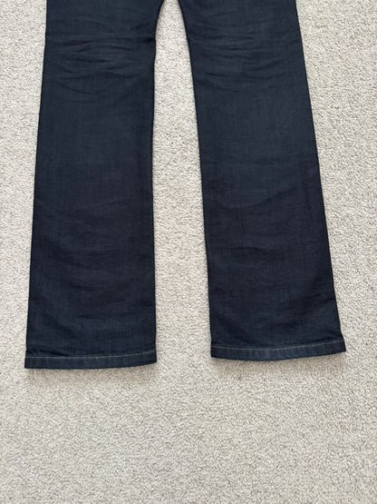 SS11 Rick Owens DRKSHDW "Anthem" Coated Detroit Cut Denim Jeans