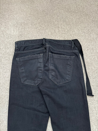 SS11 Rick Owens DRKSHDW "Anthem" Coated Detroit Cut Denim Jeans