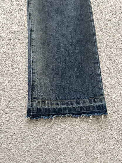 FW11 Rick Owens DRKSHDW "Limo" Dirty Blue Detroit Cut Denim Jeans