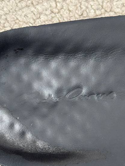 FW23 Rick Owens Mainline Black Leather High Biker "High" Sneakers