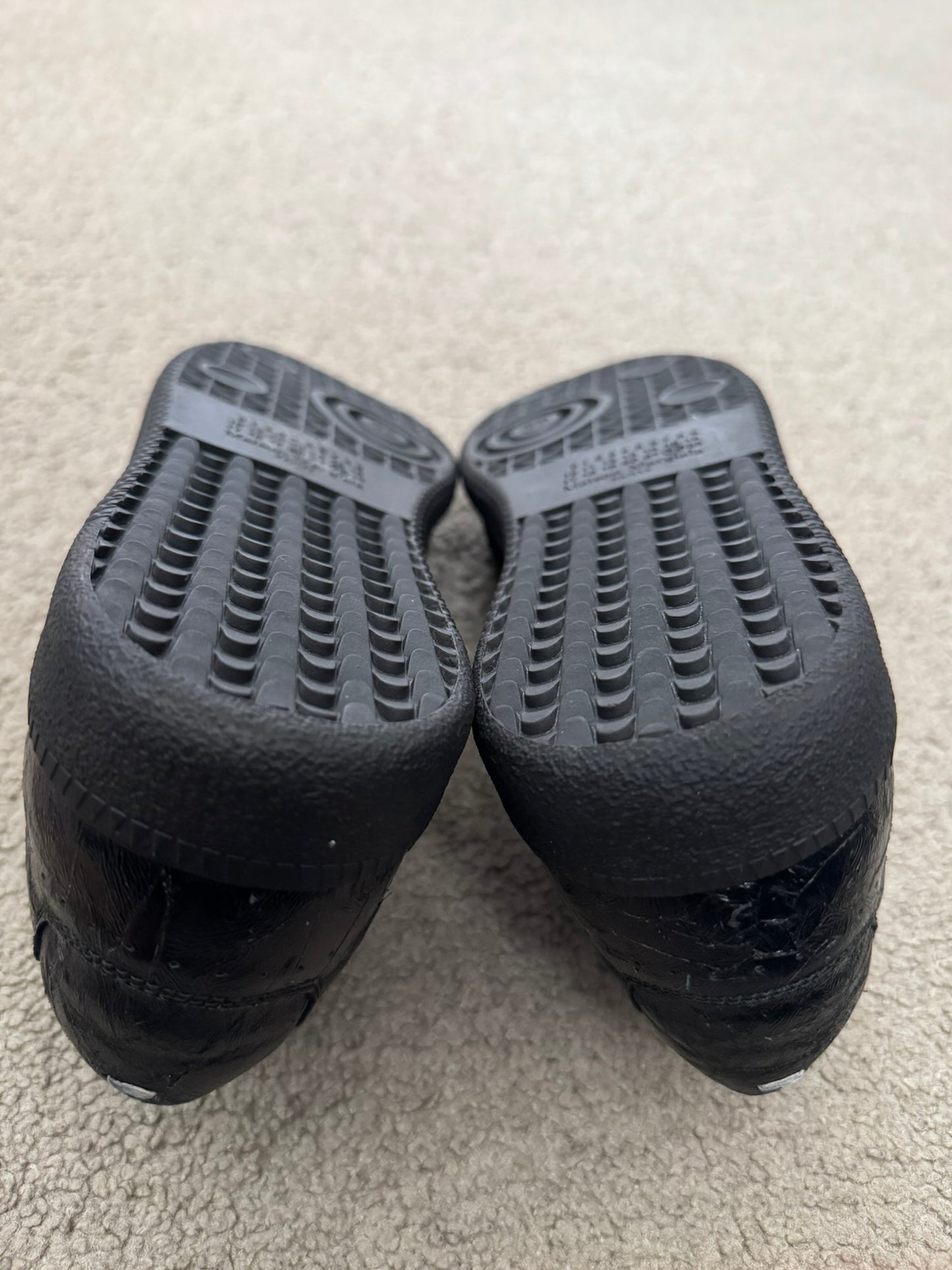 Maison Margiela Black Crinkled Lamb Leather GAT Sneakers