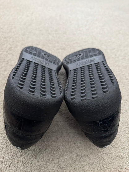 Maison Margiela Black Crinkled Lamb Leather GAT Sneakers