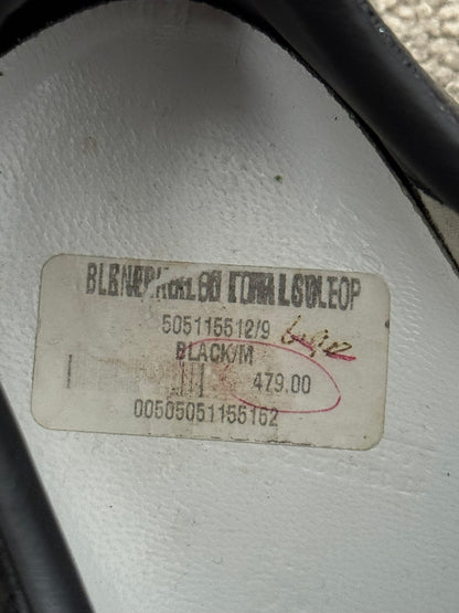 Maison Margiela Black Crinkled Lamb Leather GAT Sneakers