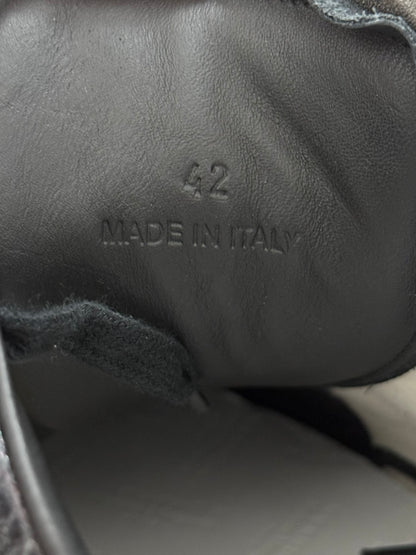 Maison Margiela Black Crinkled Lamb Leather GAT Sneakers