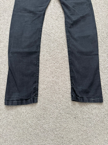 SS14 Rick Owens DRKSHDW Black Mineral Waxed Torrence Denim Jeans