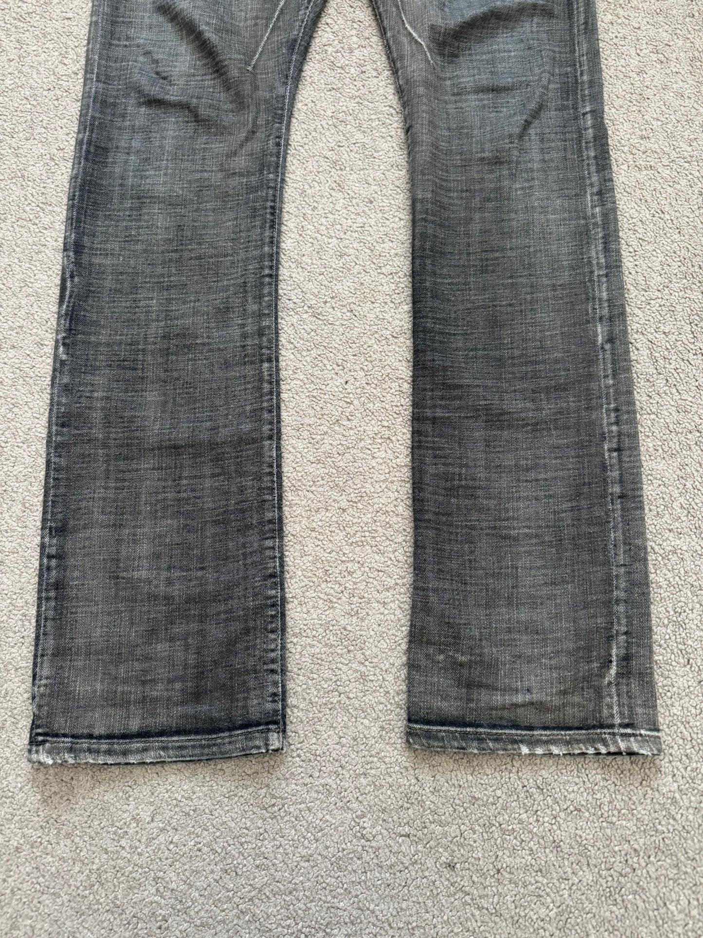 SS11 Rick Owens DRKSHDW "Anthem" Dark Dust Detroit Bootcut Denim Jeans