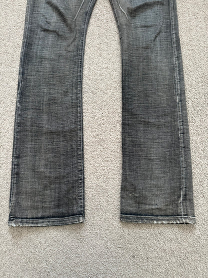 SS11 Rick Owens DRKSHDW "Anthem" Dark Dust Detroit Bootcut Denim Jeans
