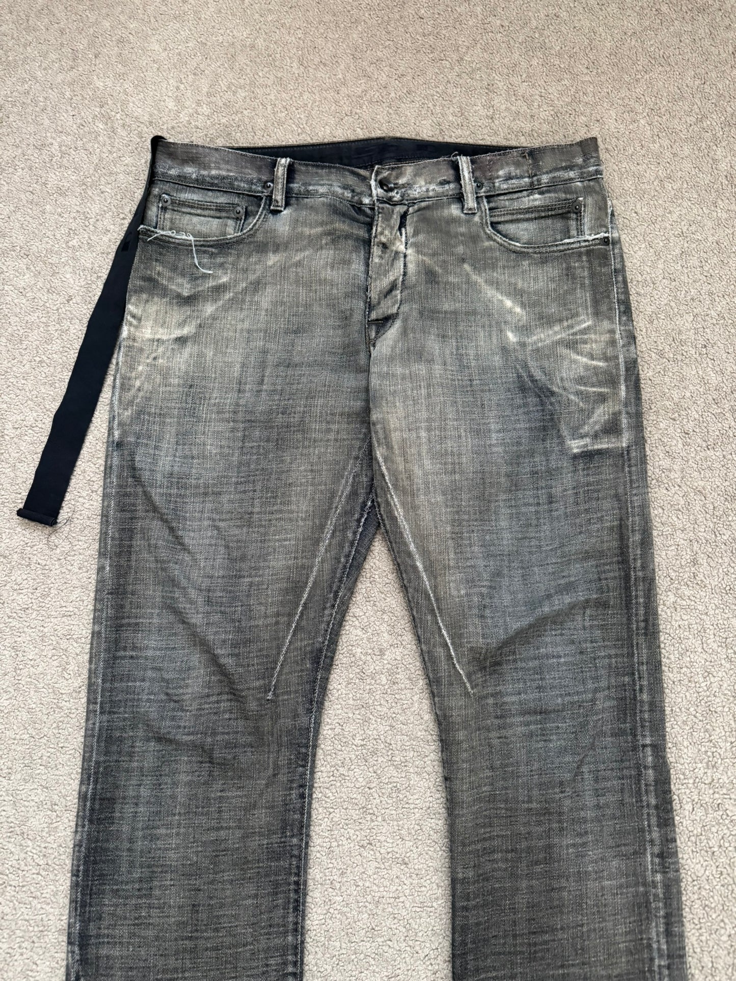 SS11 Rick Owens DRKSHDW "Anthem" Dark Dust Detroit Bootcut Denim Jeans