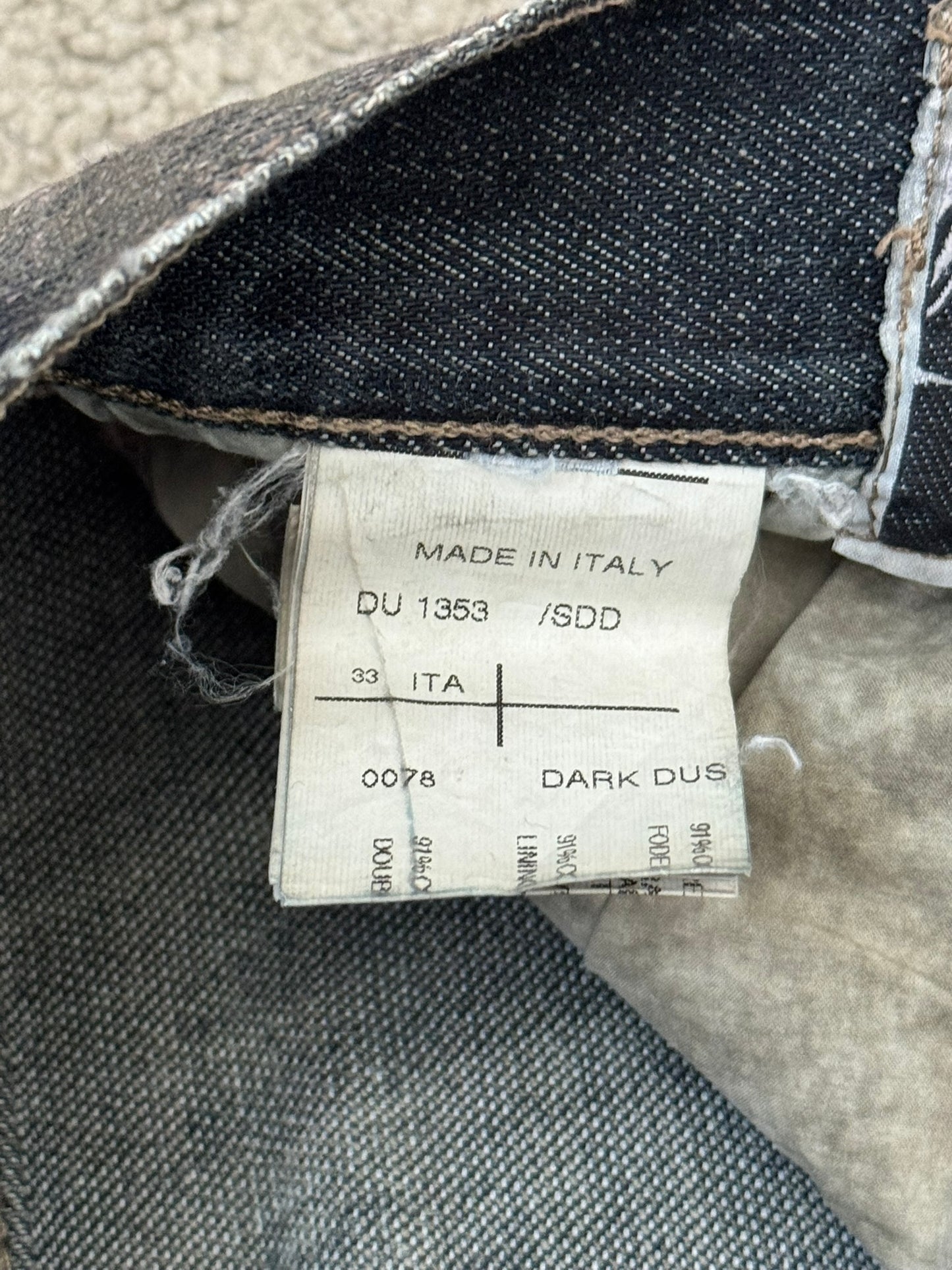 SS11 Rick Owens DRKSHDW "Anthem" Dark Dust Detroit Bootcut Denim Jeans