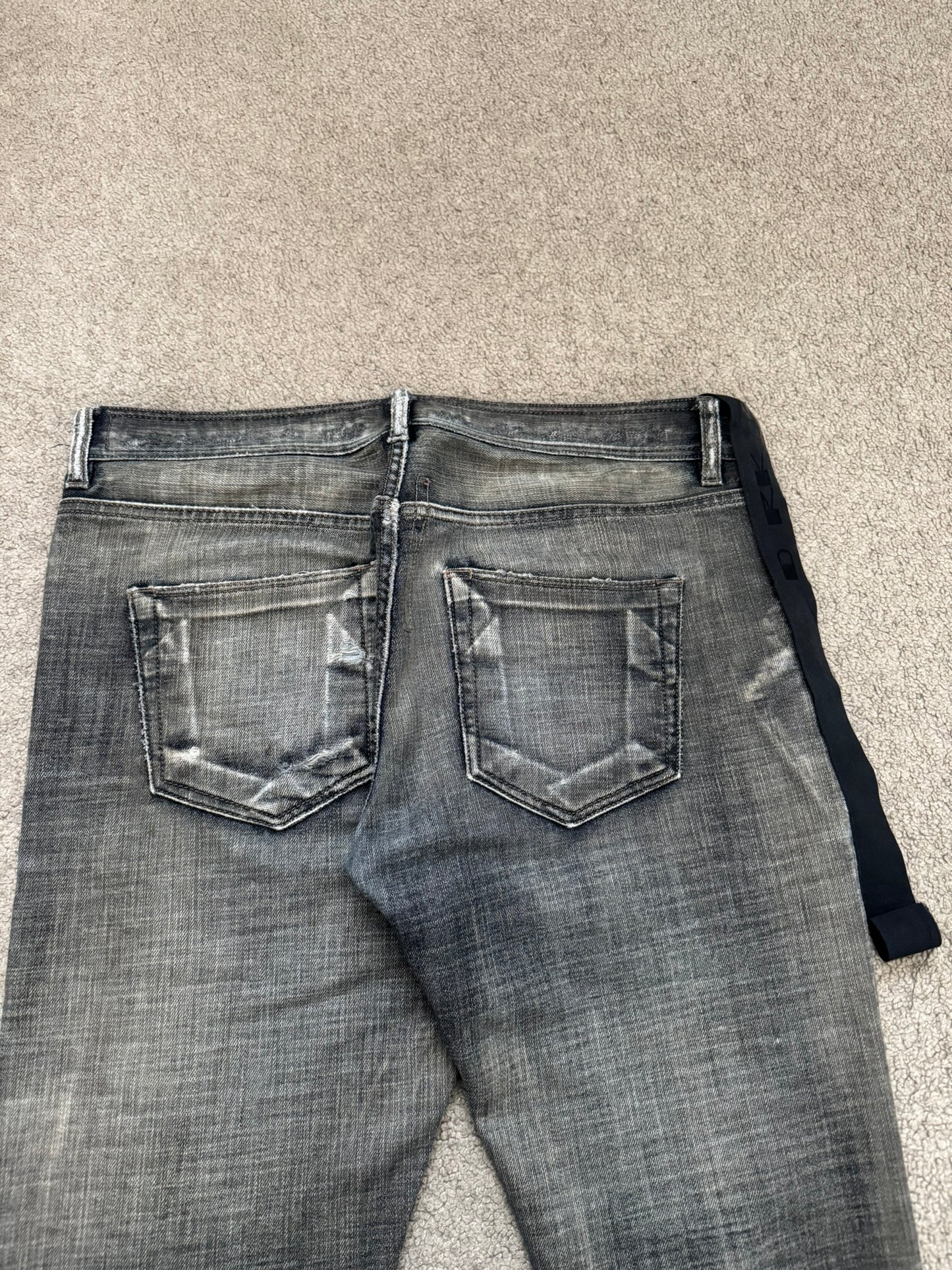 SS11 Rick Owens DRKSHDW "Anthem" Dark Dust Detroit Bootcut Denim Jeans