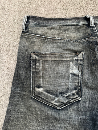 SS11 Rick Owens DRKSHDW "Anthem" Dark Dust Detroit Bootcut Denim Jeans