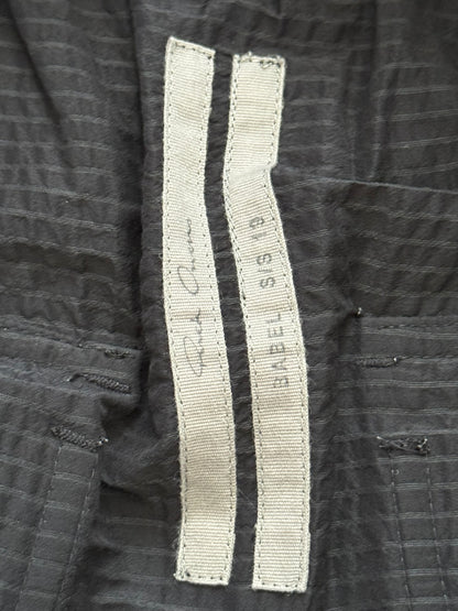 SS19 Rick Owens Mainline "Babel" Nylon Wool Seersucker Pods Shorts