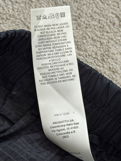 SS19 Rick Owens Mainline "Babel" Nylon Wool Seersucker Pods Shorts