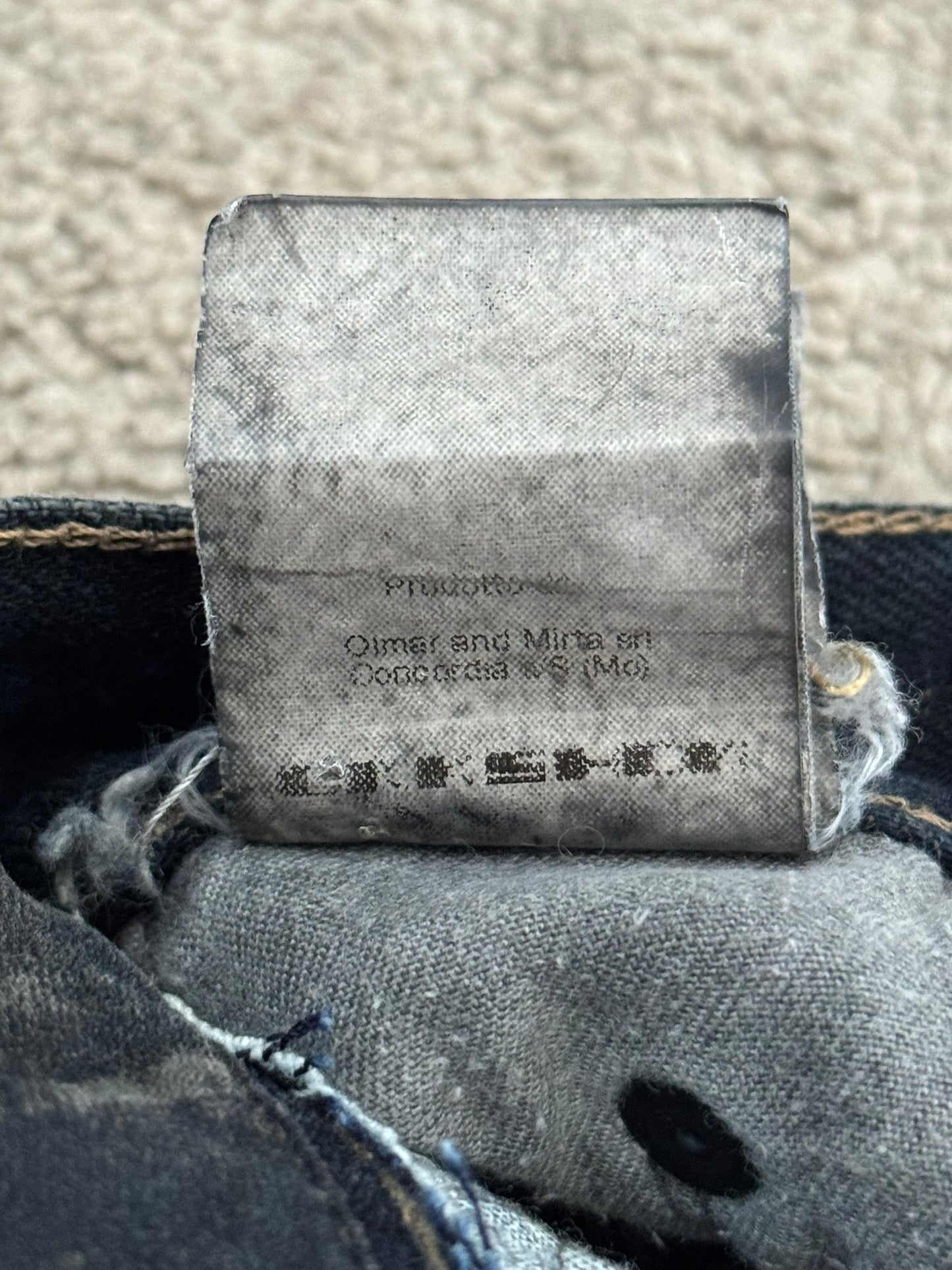 SS09 Rick Owens DRKSHDW "Strutter" Hogwash Repaired Detroit Denim Jeans