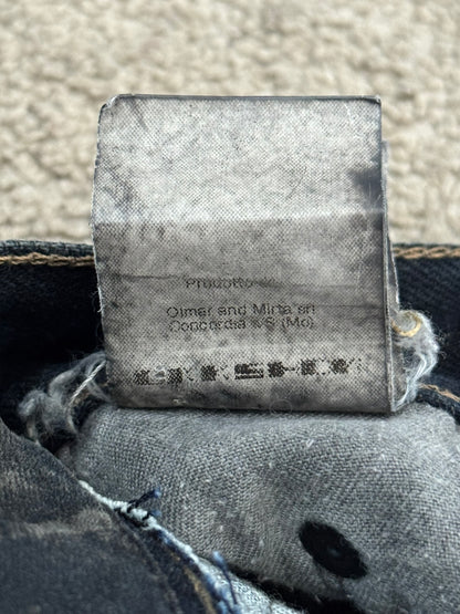 SS09 Rick Owens DRKSHDW "Strutter" Hogwash Repaired Detroit Denim Jeans
