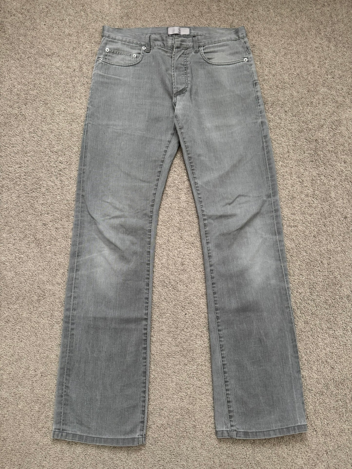 SS06 Dior Homme by Hedi Slimane Distressed Bootcut Denim Jeans