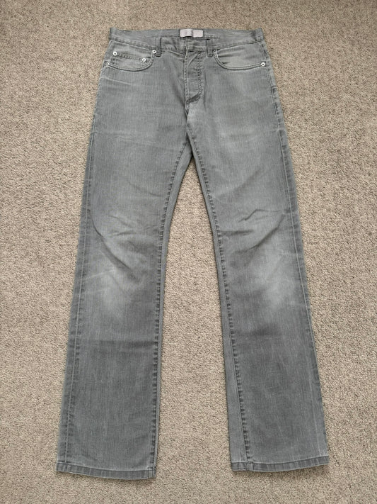 SS06 Dior Homme by Hedi Slimane Distressed Bootcut Denim Jeans