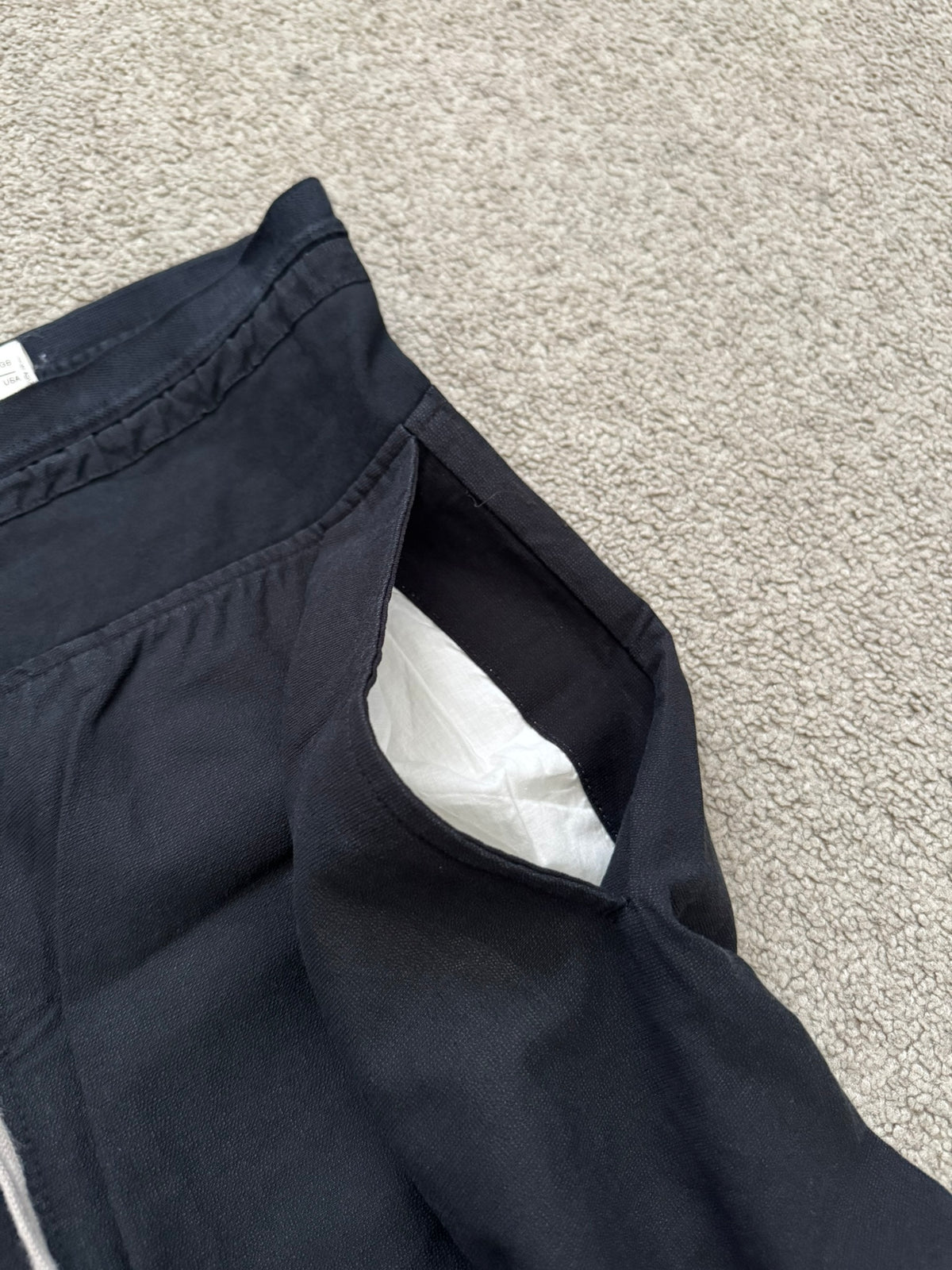 SS09 Rick Owens Mainline "Strutter" Coated Cotton Pods Short