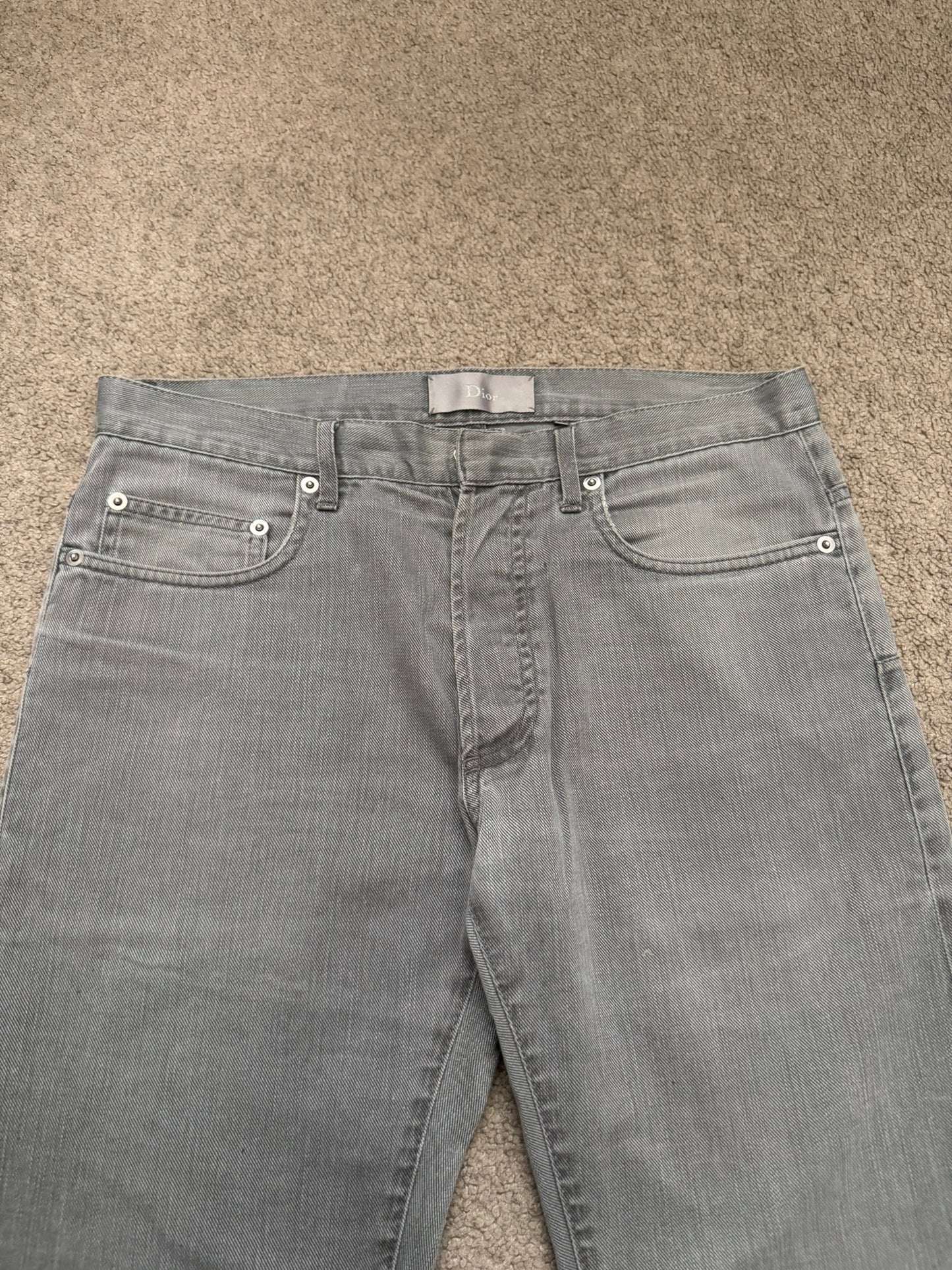 SS06 Dior Homme by Hedi Slimane Distressed Bootcut Denim Jeans
