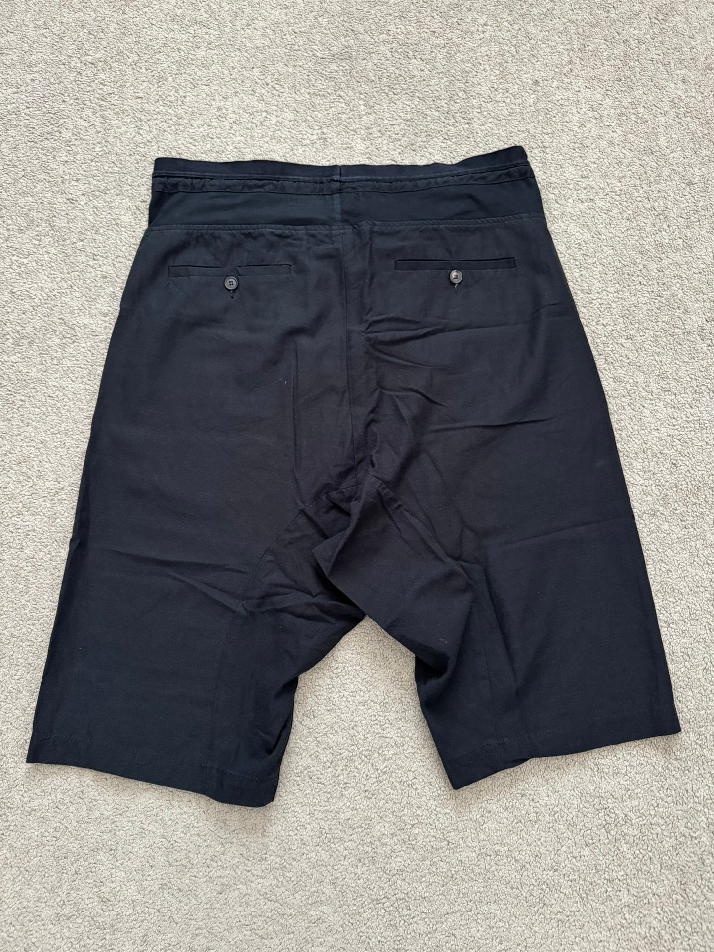 SS09 Rick Owens Mainline "Strutter" Coated Cotton Pods Short