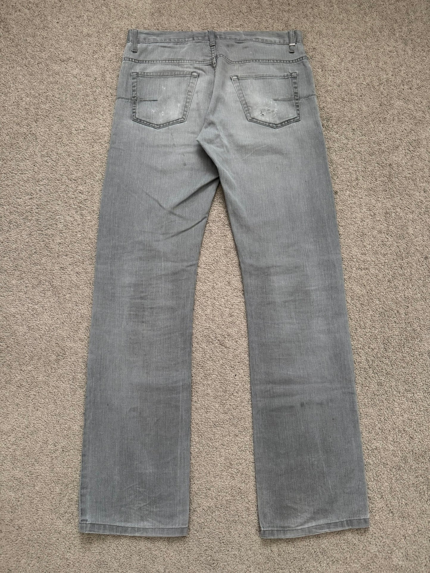 SS06 Dior Homme by Hedi Slimane Distressed Bootcut Denim Jeans