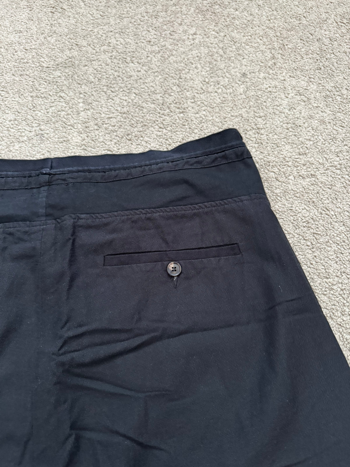 SS09 Rick Owens Mainline "Strutter" Coated Cotton Pods Short
